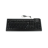 Seal Shield Silver Seal tastatur Universel USB QWERTZ Tysk Sort