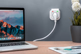 Digitus DN-95400 overspændingsbeskytter Hvid 1 AC stikkontakt(er) 230 V
