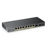 Zyxel GS1100-10HP v2 Ikke administreret Gigabit Ethernet (10/100/1000) Strøm over Ethernet (PoE) Sort