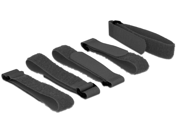 DeLOCK 18704 velcro lynlås Sort 5 stk