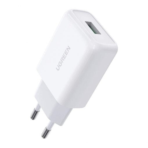 Ugreen 10133 oplader til mobil enhed Smartphone Hvid USB Hurtig opladning Indendørs