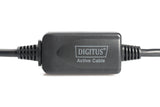 Digitus DA-73101 USB-kabel USB 2.0 15 m USB A 0,48 Gbit/sek. Sort