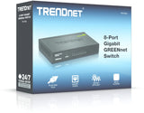 Trendnet GREENnet Ikke administreret Gigabit Ethernet (10/100/1000) Sort