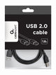 Gembird CCP-USB2-AMAM-6 USB-kabel USB 2.0 1,8 m USB A 0,48 Gbit/sek. Sort