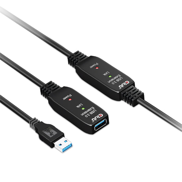 CLUB3D CAC-1405 USB-kabel USB 3.2 Gen 2 (3.1 Gen 2) 10 m USB A 5 Gbit/sek. Sort