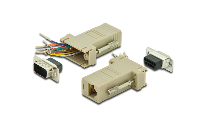 Digitus AK-610517-000-I kabel kønsskifter RS-232 RJ-45 Beige