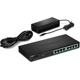 Trendnet TPE-TG83 netværksswitch Ikke administreret Gigabit Ethernet (10/100/1000) Strøm over Ethernet (PoE) Sort