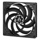 ARCTIC P14 Slim PWM PST Computerkabinet Ventilator 14 cm Sort 1 stk