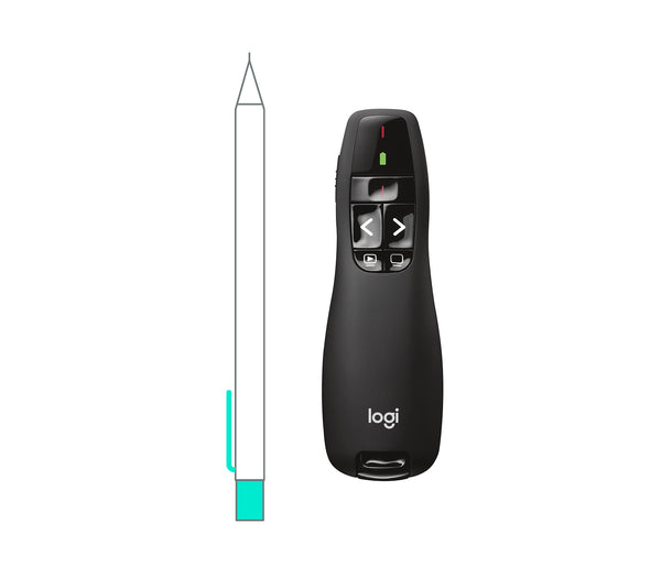 Logitech R400 trådløs præsentationsenhed RF Sort