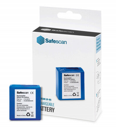 Safescan LB-105 genopladeligt batteri Lithium-Ion (Li-Ion) 600 mAh 10,8 V
