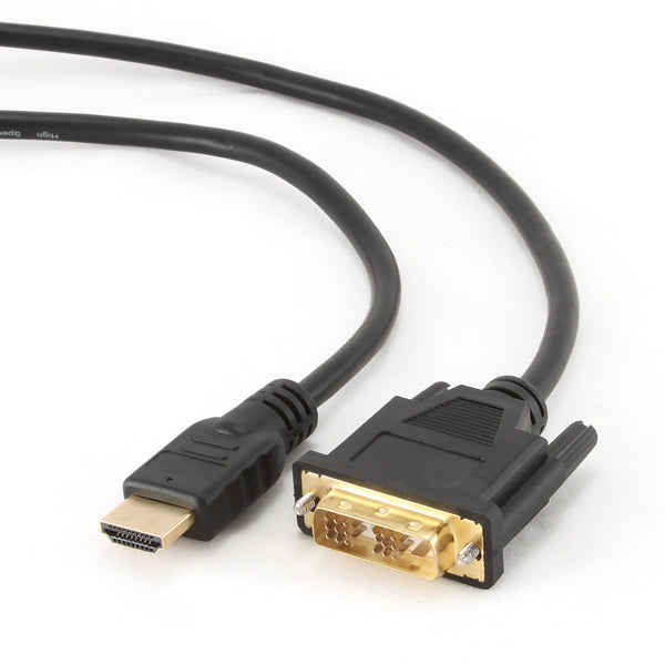 Gembird CC-HDMI-DVI-0.5M videokabel adapter 0,5 m Sort