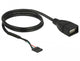 DeLOCK 85671 USB-kabel 0,6 m Sort