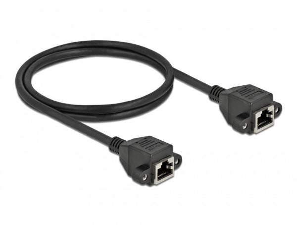 DeLOCK 87009 netværkskabel Sort 1 m Cat6a S/FTP (S-STP)