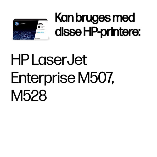 HP Original 89A LaserJet-tonerpatron, sort