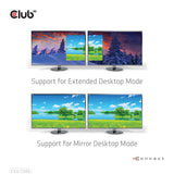 CLUB3D CSV-7220 videokabel adapter 1 m DisplayPort HDMI + DisplayPort Grå