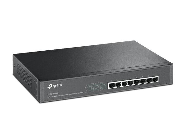TP-Link TL-SG1008MP Ikke administreret Gigabit Ethernet (10/100/1000) Strøm over Ethernet (PoE) 1U Sort