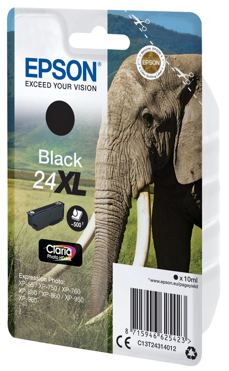 Epson Elephant C13T24314022 blækpatron 1 stk Original Højt (XL) udbytte Sort