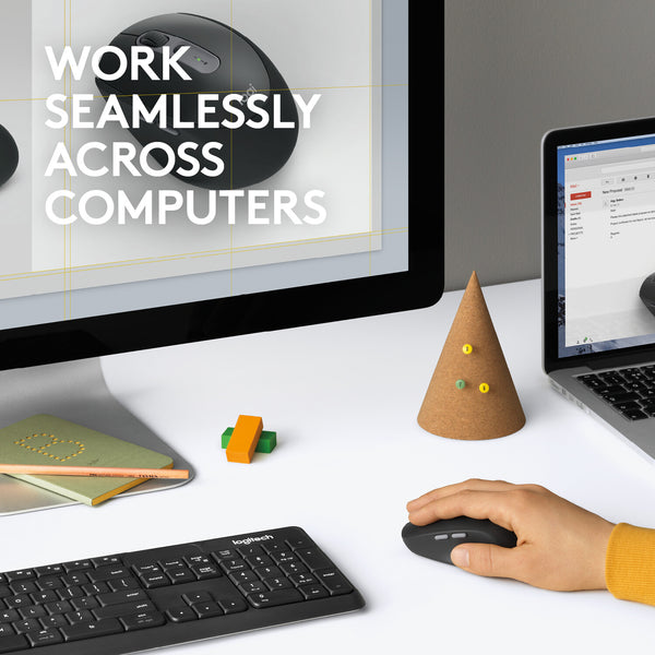 Logitech M590 Multi-Device Silent mus Kontor Højre hånd RF trådløs + Bluetooth Optisk 1000 dpi