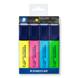 Staedtler Textsurfer classic 364 speedmarker 4 stk Mejselspids Blå, Grøn, Lyserød, Gul