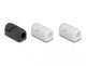 DeLOCK 18404 kabelorganisator Bord/Væg Kabelholder Sort, Hvid 3 stk