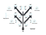 Multibrackets 2609 skærmbeslag og -stativer 81,3 cm (32") Skrivebord Sort