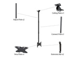 Multibrackets 5453 skærmbeslag til skiltning 81,3 cm (32") Sort
