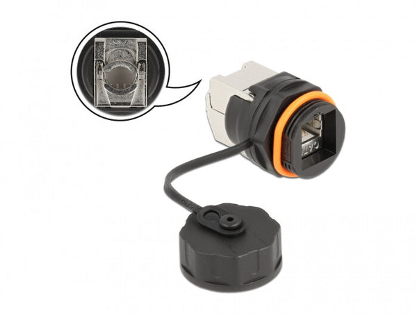 DeLOCK 86698 kabelsamler RJ45/Cat.6A LSA Sort