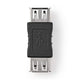 Nedis CCGB60900BK kabel kønsskifter USB-A Sort