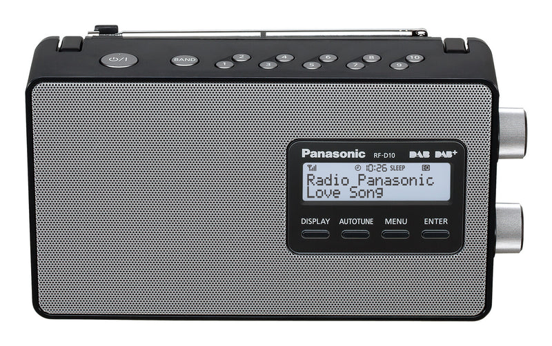 Panasonic RF-D10 Personligt Digital Sort