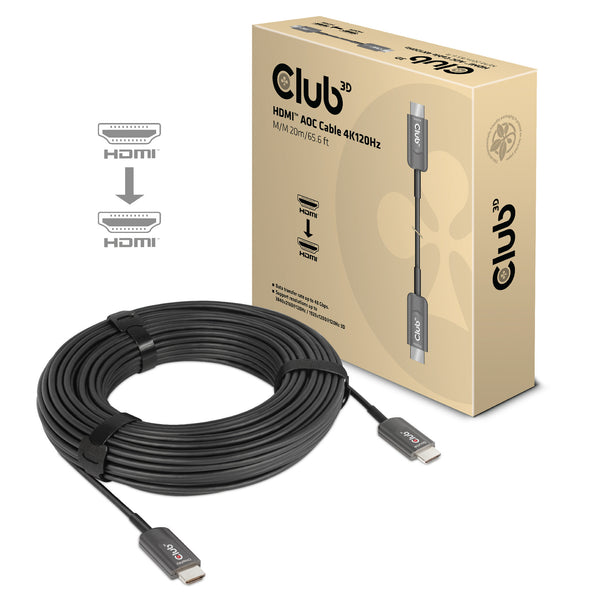 CLUB3D CAC-1379 HDMI-kabel 20 m HDMI Type A (Standard) Sort