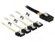 DeLOCK 85731 Serial Attached SCSI (SAS)-kabel 1 m Sort, Grøn
