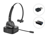 Conceptronic POLONA03BDA hovedtelefoner/headset Trådløs Kontor/Callcenter Bluetooth Opladningsstativ Sort