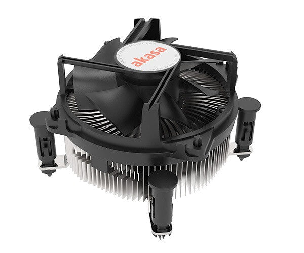 Akasa AK-CC6606BP01 Computerkølesystem Processor Køleplade/køler 9 cm Aluminium, Sort 1 stk