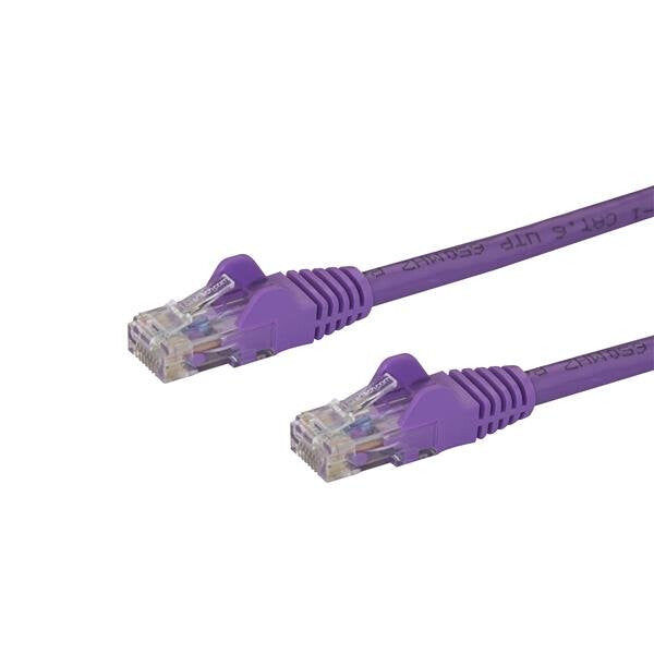 StarTech.com N6PATC50CMPL netværkskabel Lilla 0,5 m Cat6 U/UTP (UTP)