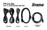 iiyama TF1734MC-B7X computerskærm 43,2 cm (17") 1280 x 1024 pixel SXGA LED Berøringsskærm Sort