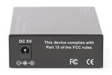 Digitus DN-82024 netværksomformer til medie 100 Mbit/s 1310 nm Multitilstand, Enkeltilstand Sort