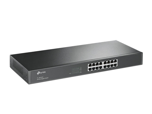 TP-Link TL-SG1016 Ikke administreret Gigabit Ethernet (10/100/1000) 1U Sort