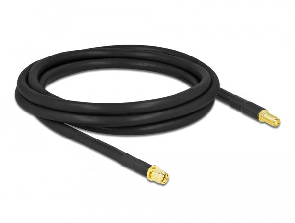 DeLOCK 90461 koaxial kabel LMR300 2 m SMA Sort