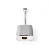 Nedis CCTB64580AL02 videokabel adapter 0,2 m USB Type-C Mini DisplayPort Sølv