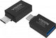 Vision TC-USBC3A/BL kabel kønsskifter USB C USB 3.0 A Sort