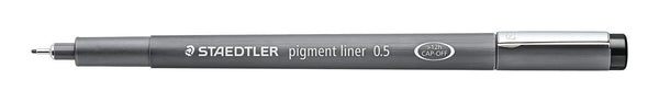 Staedtler Pigment Liner 308 fineliner Fin Sort 1 stk