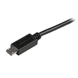 StarTech.com USBAUB1MBK USB-kabel USB 2.0 1 m USB A Micro-USB B 0,48 Gbit/sek. Sort