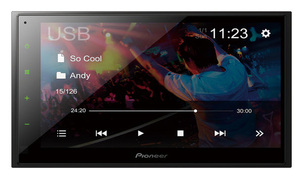 Pioneer DMH-A340DAB Sort 200 W Bluetooth