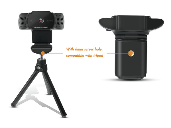 Conceptronic AMDIS02B webcam 5 MP 2592 x 1944 pixel USB 2.0 Sort