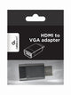 Gembird A-HDMI-VGA-001 kabel kønsskifter Sort