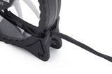 Alphacool Rise Aurora Computerkabinet Ventilator 12 cm Sort, Gennemsigtig 1 stk