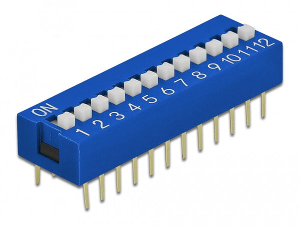 DeLOCK 66388 tilbehør til printkort (PCB) DIP-kontakt Blå 10 stk
