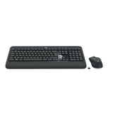 Logitech 920-008678 tastatur Mus inkluderet Universel RF trådløst AZERTY Belgisk Sort