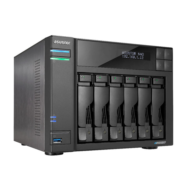 Asustor LOCKERSTOR 6 NAS Desktop Intel® Celeron® N5105 8 GB DDR4 HDD ADM Sort
