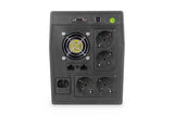 Digitus DN-170076 UPS-enhed Interaktivt indgangsstik 1,5 kVA 1200 W 4 AC stikkontakt(er)